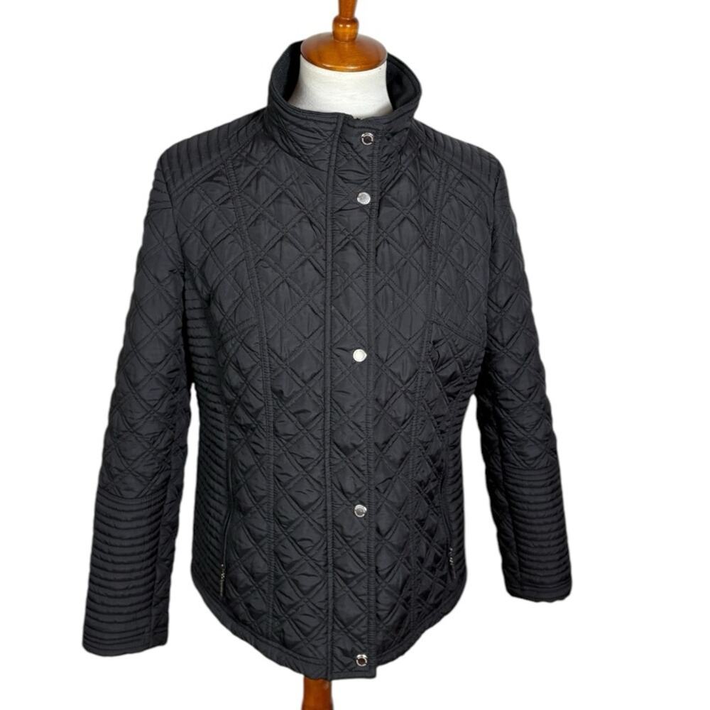 Weatherproof Black Quilted Winter Jacket Size L